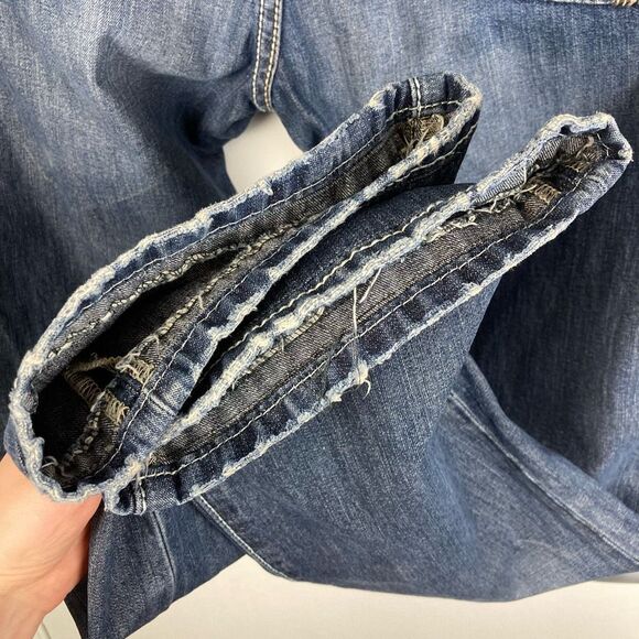 Vintage Y2K Monarchy Collection Men’s Medium Blue Jeans 34x30 Distressed British - Picture 8 of 11